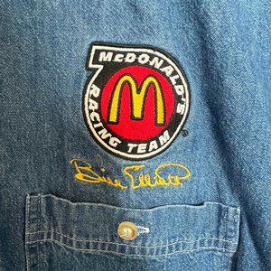 Vintage Luna Pier "McDonald's Racing Team Bill Elliot" Long Sleeve Jean Jacket